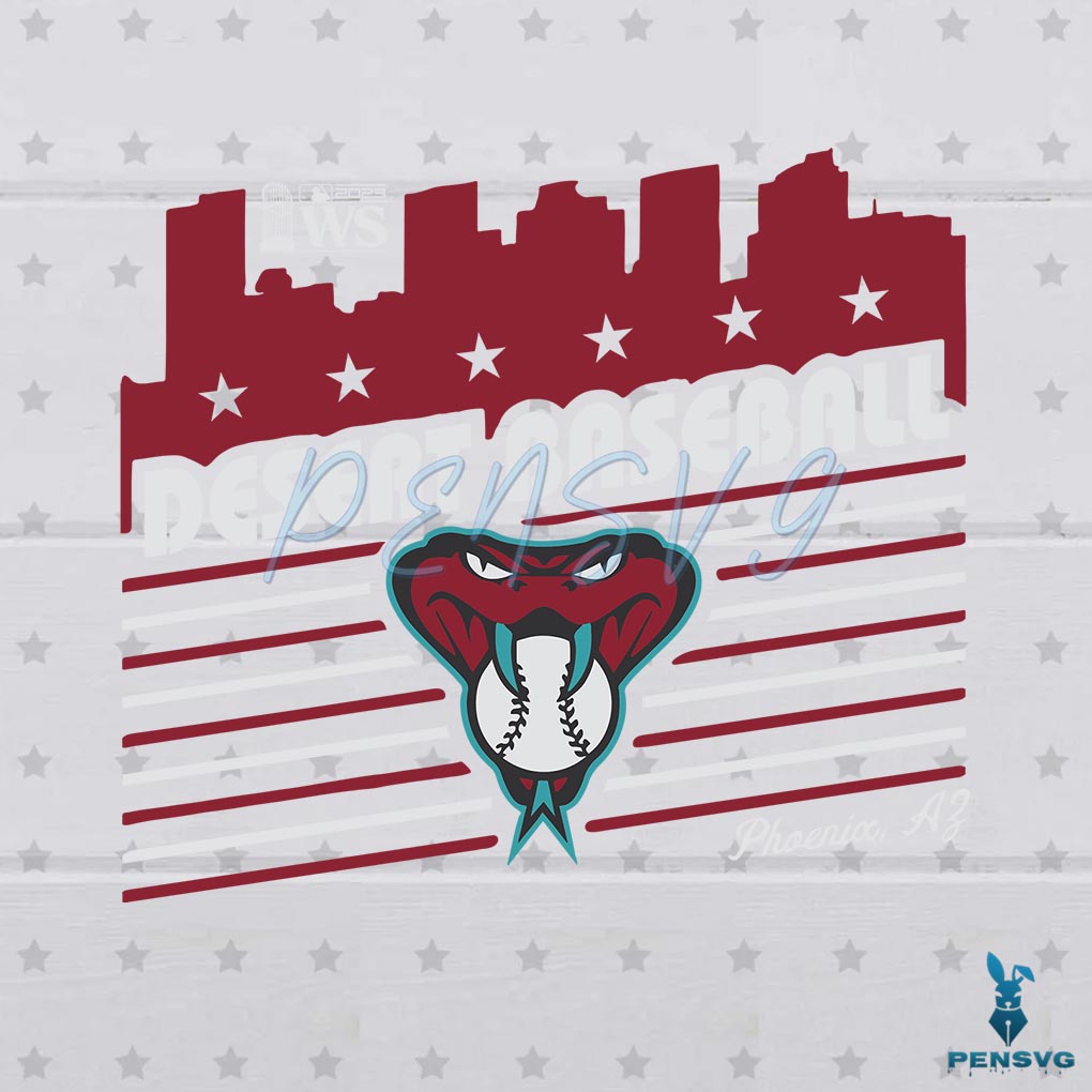 Free Arizona Diamondbacks Desert Baseball SVG File For Cricut