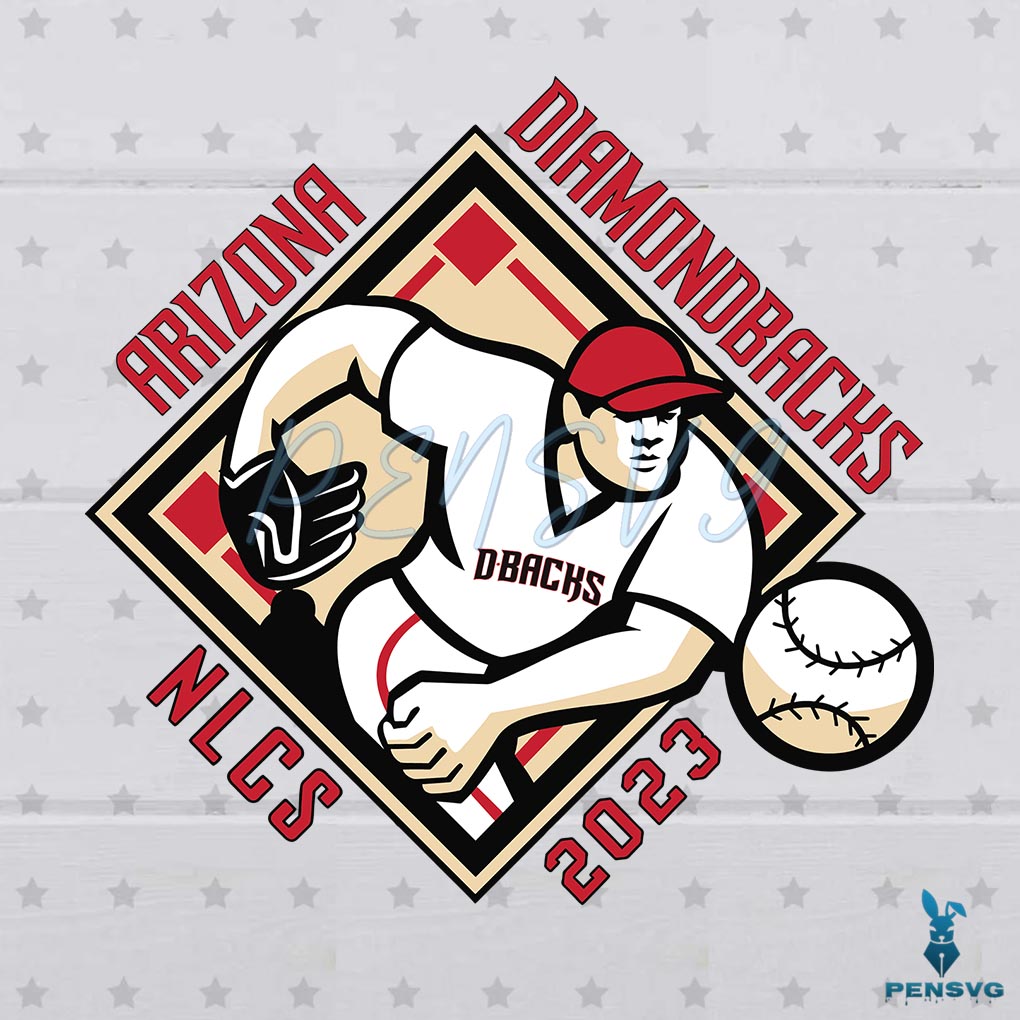 Free Arizona Diamondbacks NLCS Champions Baseball Player SVG
