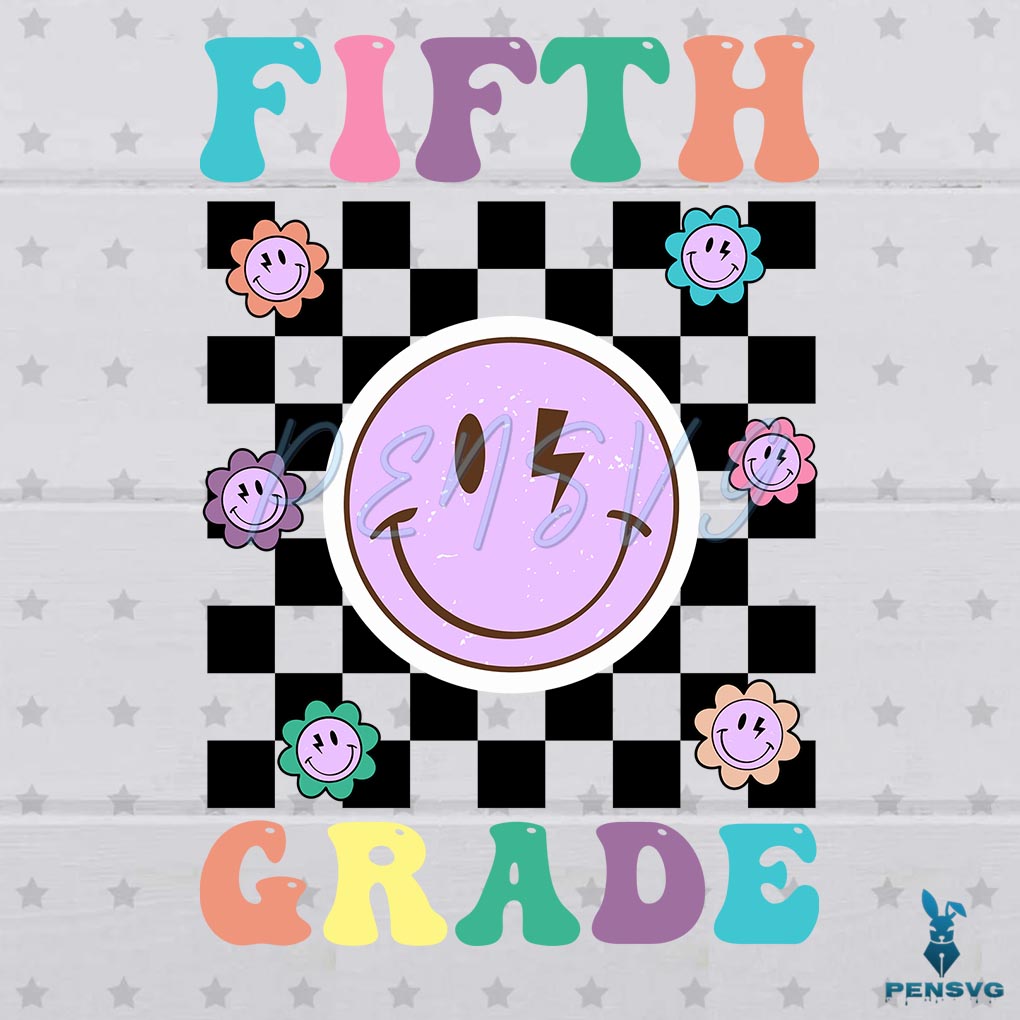 Free Back To School Fifth Grade Svg