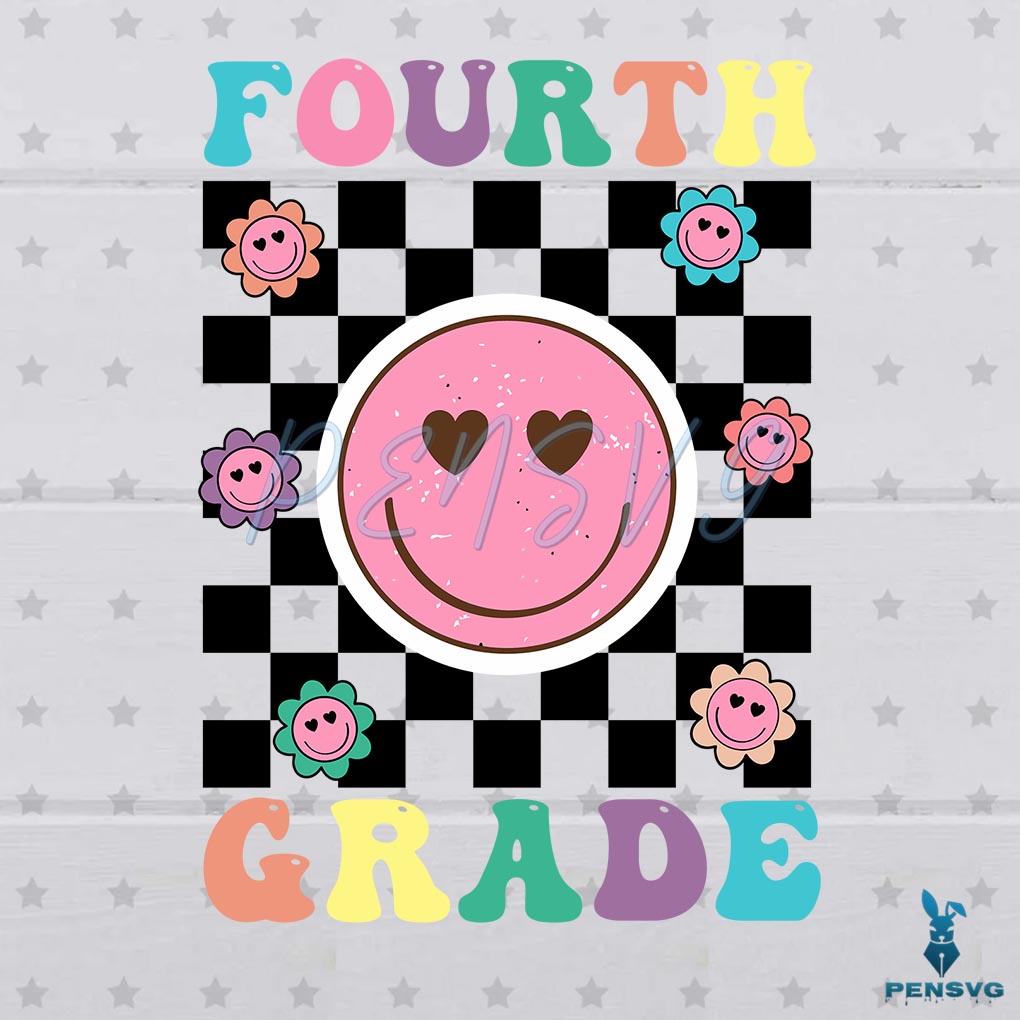 Free Back To School Fourth Grade Svg