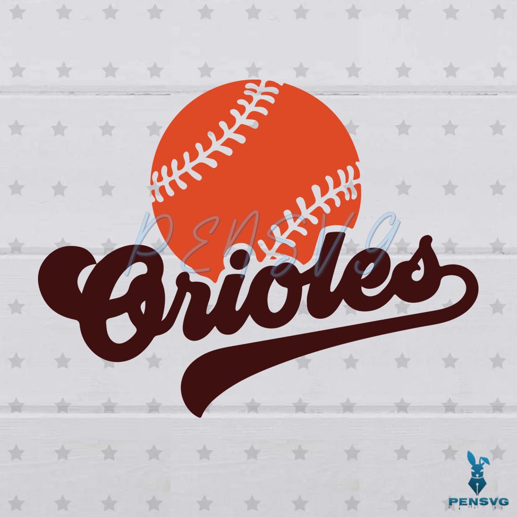 Free Baltimore Orioles MLB Baseball Team Svg Digital File