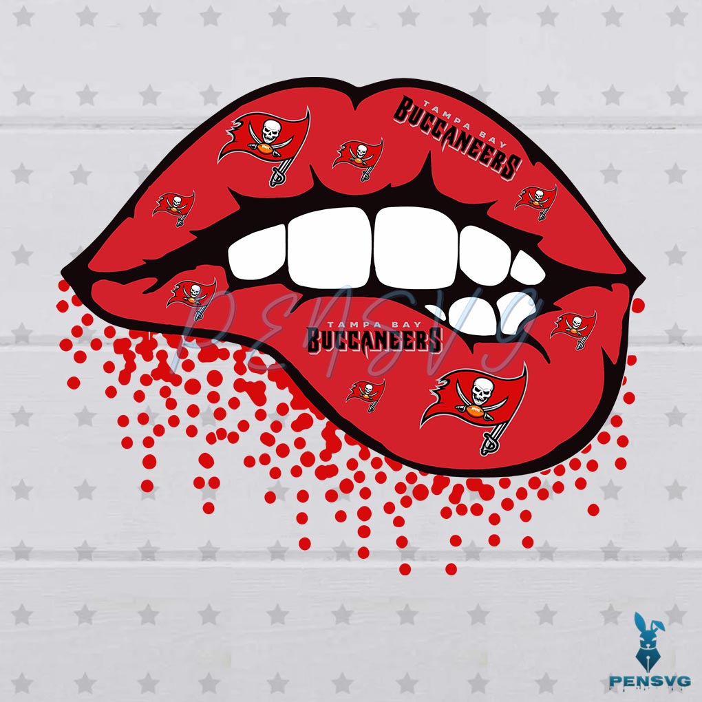 Free Buccaneers Lips SVG Digital File, Tampa Bay Buccaneers Svg