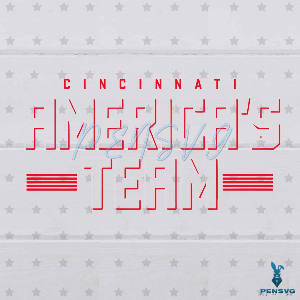 Free Cincinnati Reds Americas Team MLB SVG Graphic Design File