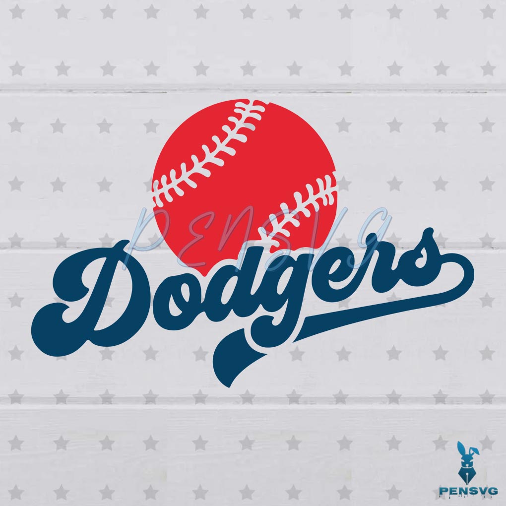Free Los Angeles Dodgers Logo Baseball Team Svg Digital File