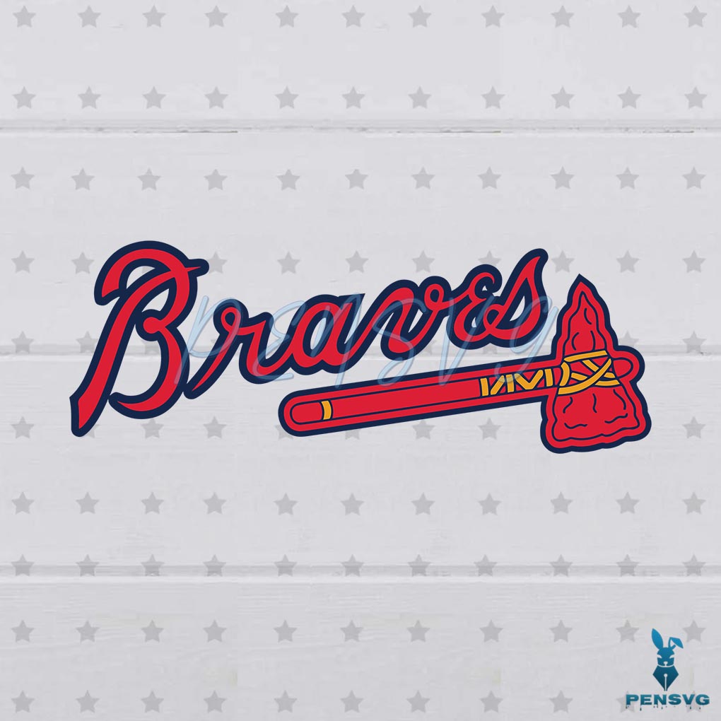 Free MLB Atlanta Braves Best SVG Baseball Team Cutting Digital File