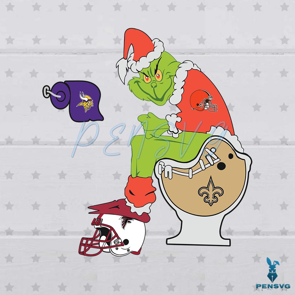 Free NFL Cleveland Browns Grinch SVG Football Team Cutting File