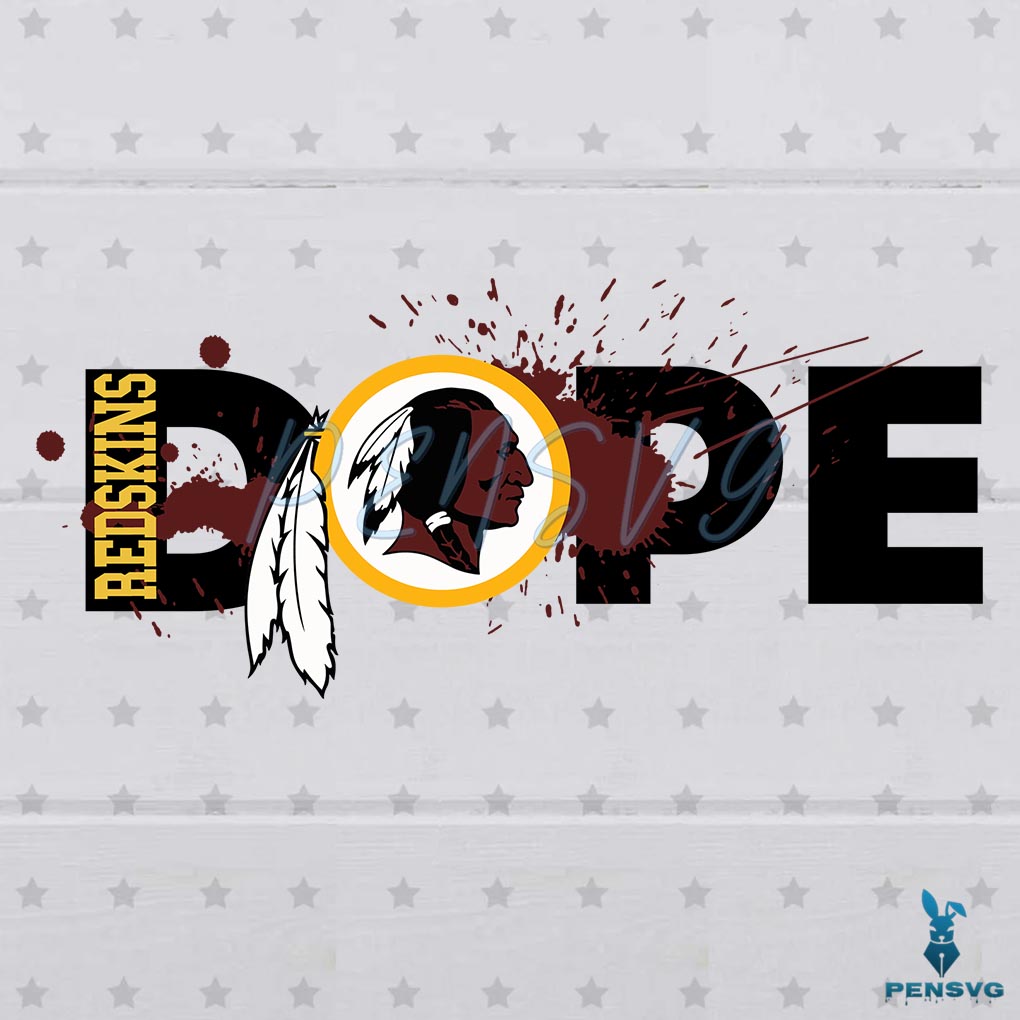 Free NFL Football DOPE SVG Digital File, Washington Redskins Svg