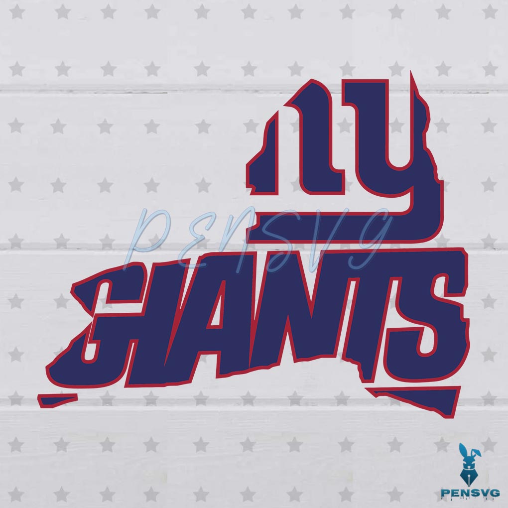 Free NY Giants NFL SVG Football Players Graphic Design Cutting File