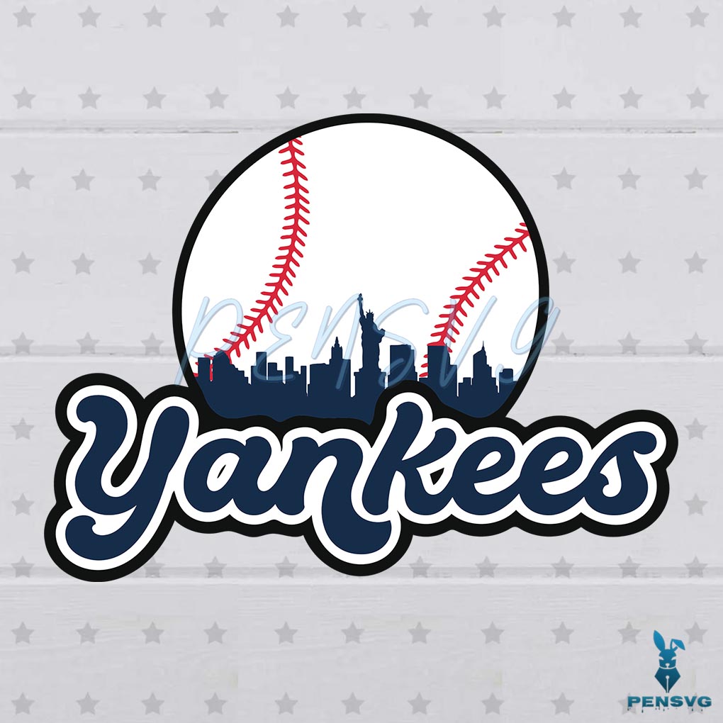 Free New York Yankees MLB Baseball SVG Digital File