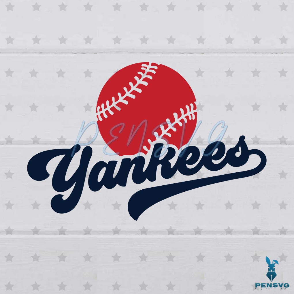Free New York Yankees MLB Baseball Team Svg Digital File