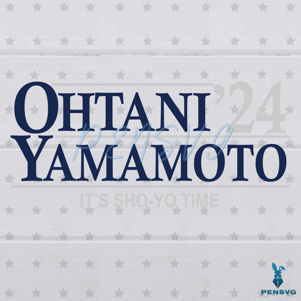 Free Ohtani Yamamoto 24 Its ShoYo Time LA Dodgers SVG