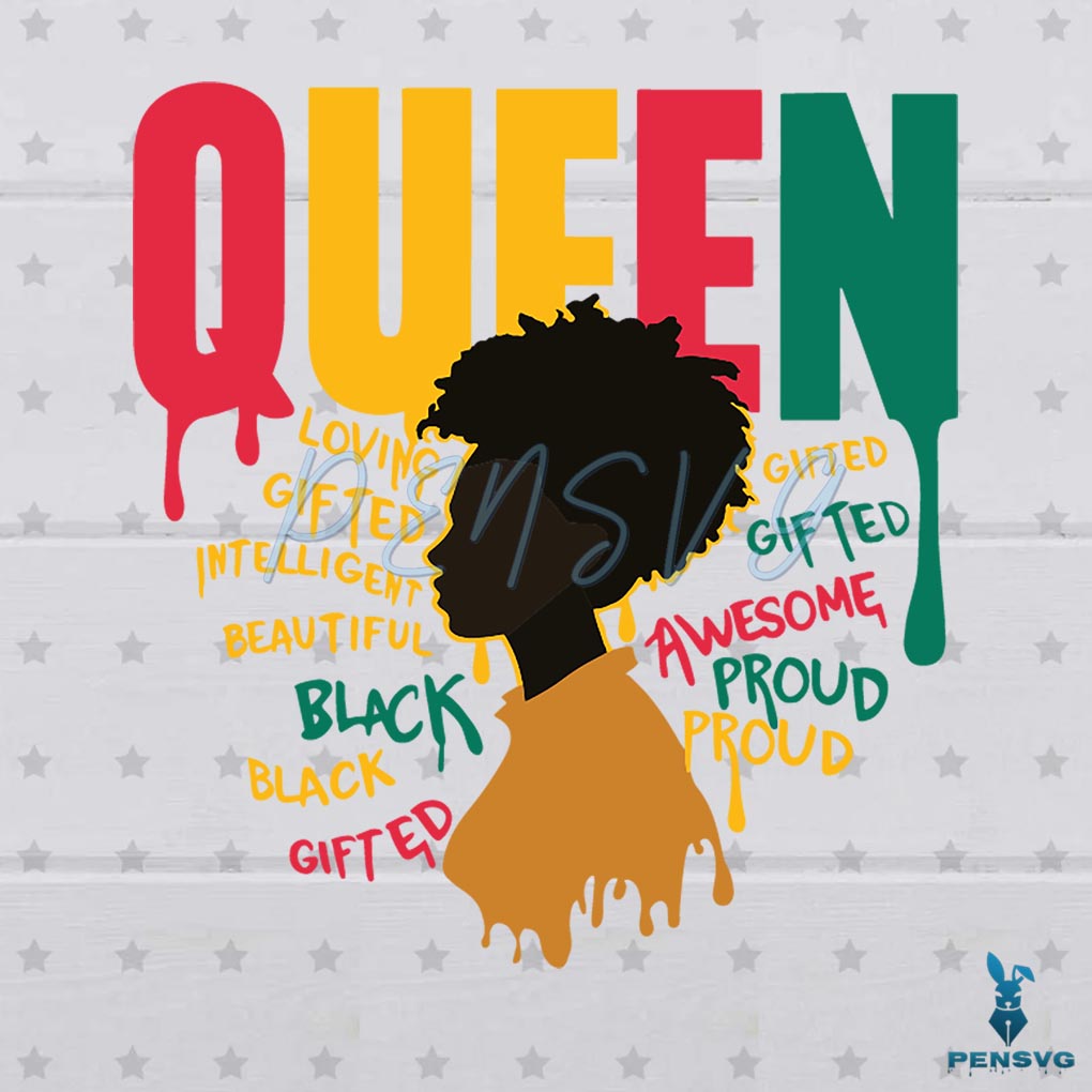 Free Retro Juneteenth Queen Black History SVG