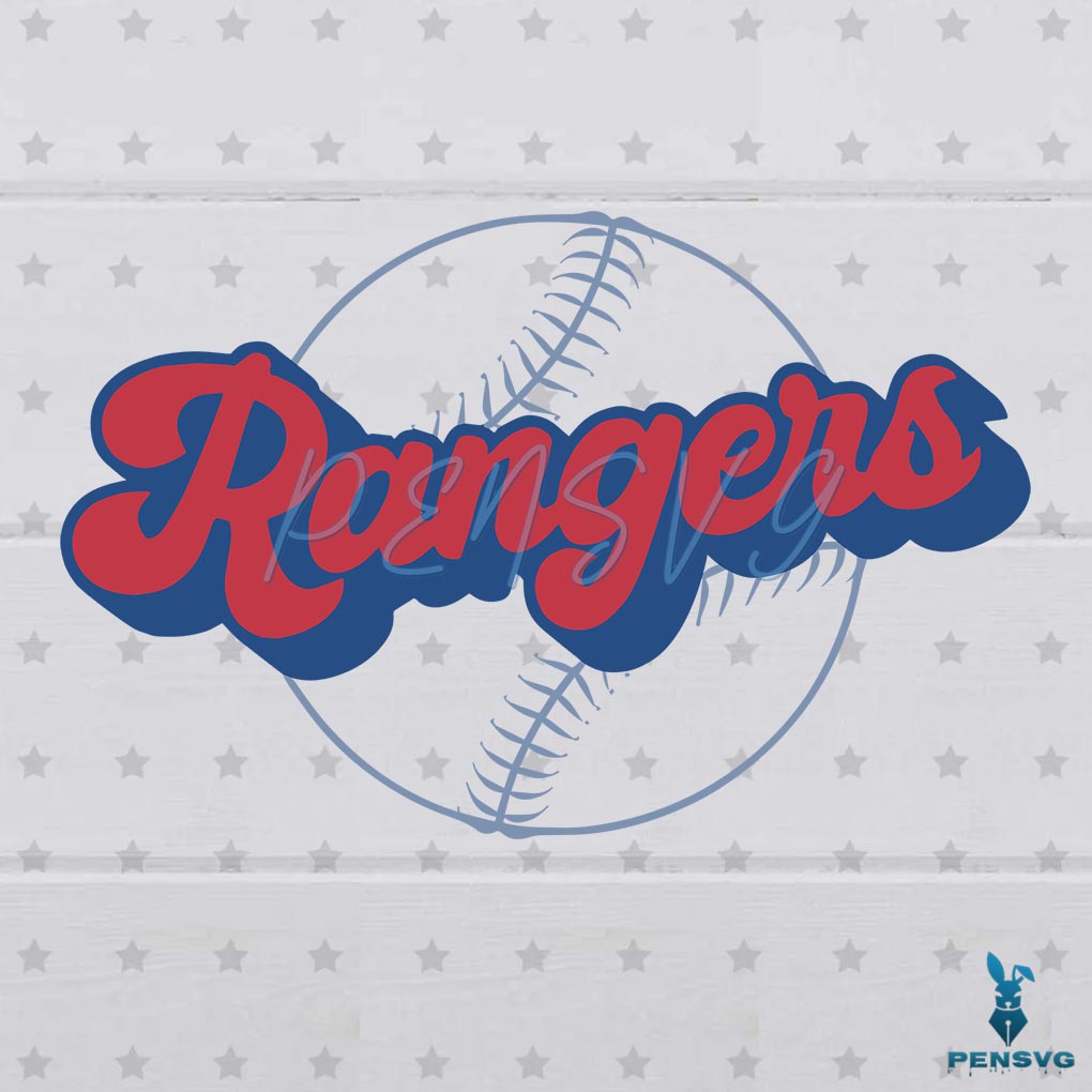 Free Texas Baseball Trendy SVG Rangers Baseball SVG Digital Files
