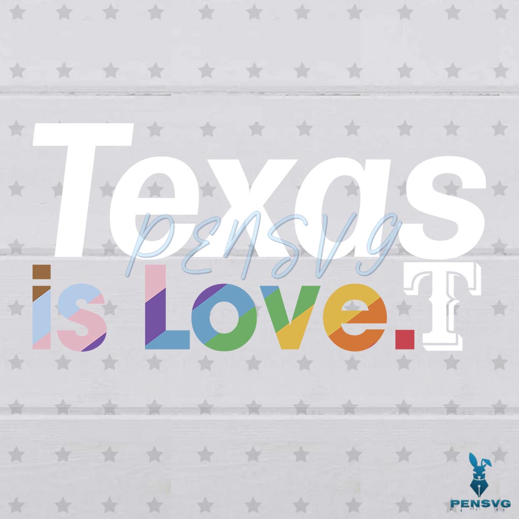 Free Texas Rangers Is Love City Pride SVG MLB Pride SVG File