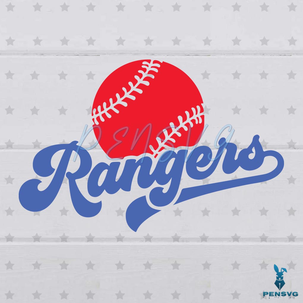 Free Texas Rangers MLB Baseball Team Svg Digital File