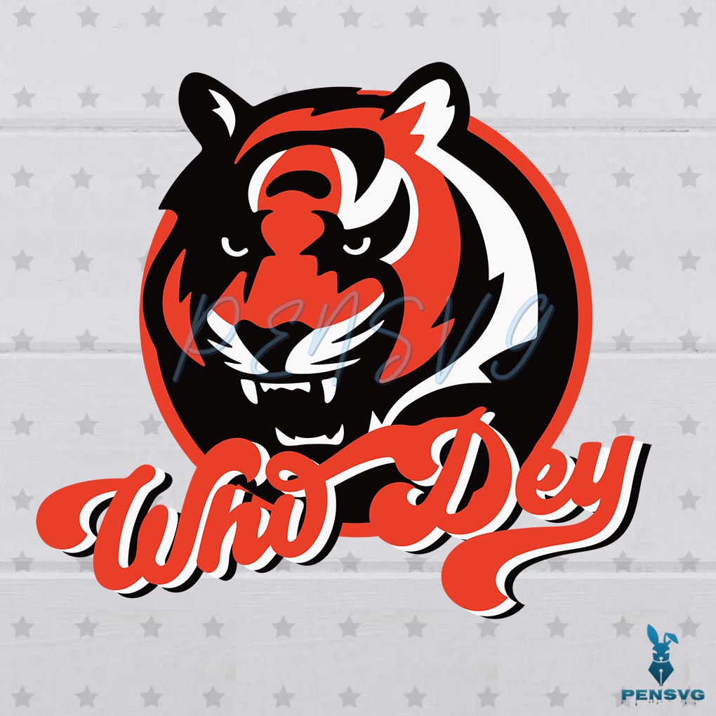 Free Who Dey SVG Digital File, Cincinnati Bengals Svg, Bengal Svg
