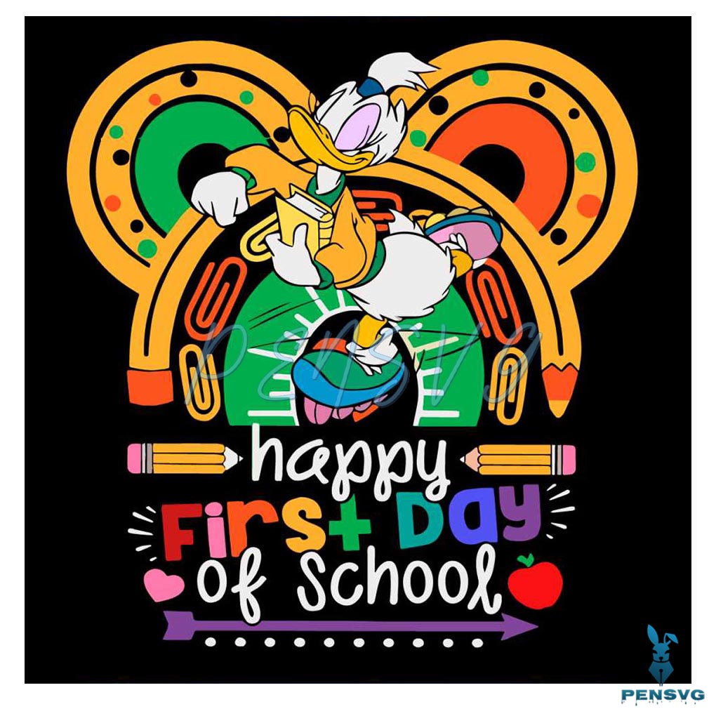 Funny Disney First Day Of School SVG Cutting Digital File