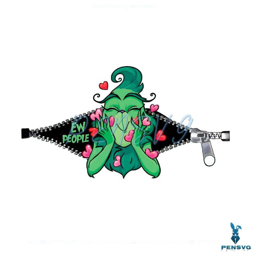 Funny Ew People Grinchmas PNG