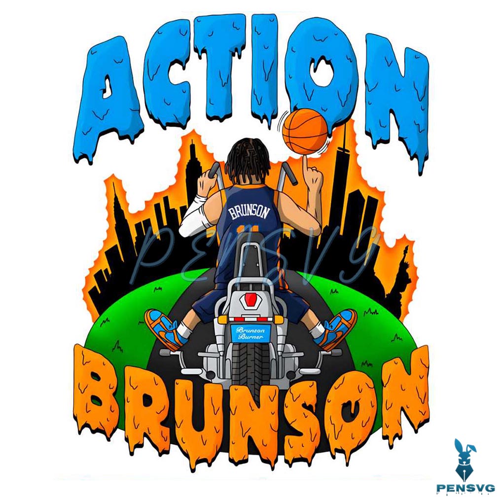 Funny Jalen Brunson New York Knicks Basketball PNG