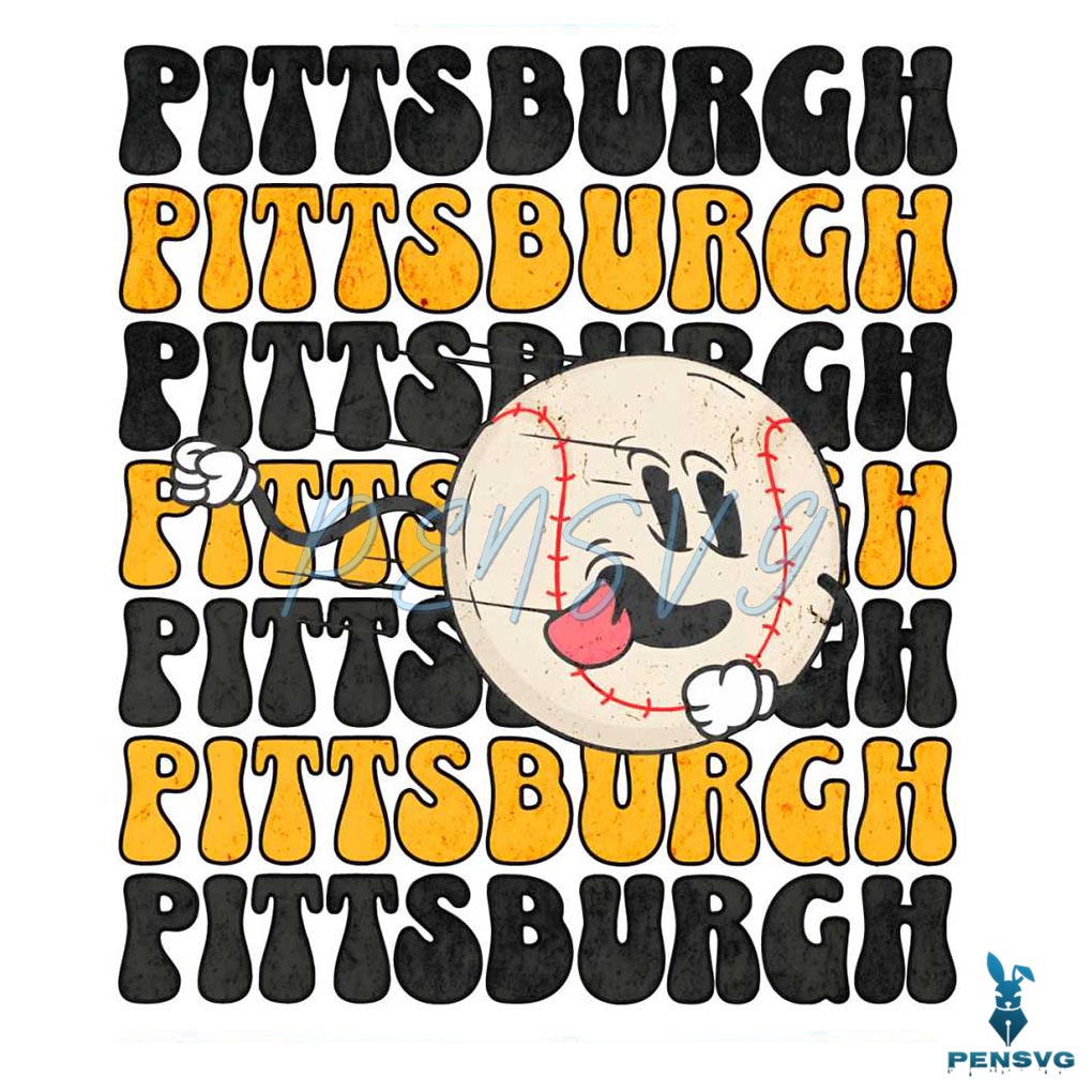 Funny Pittsburgh Baseball MLB Team PNG
