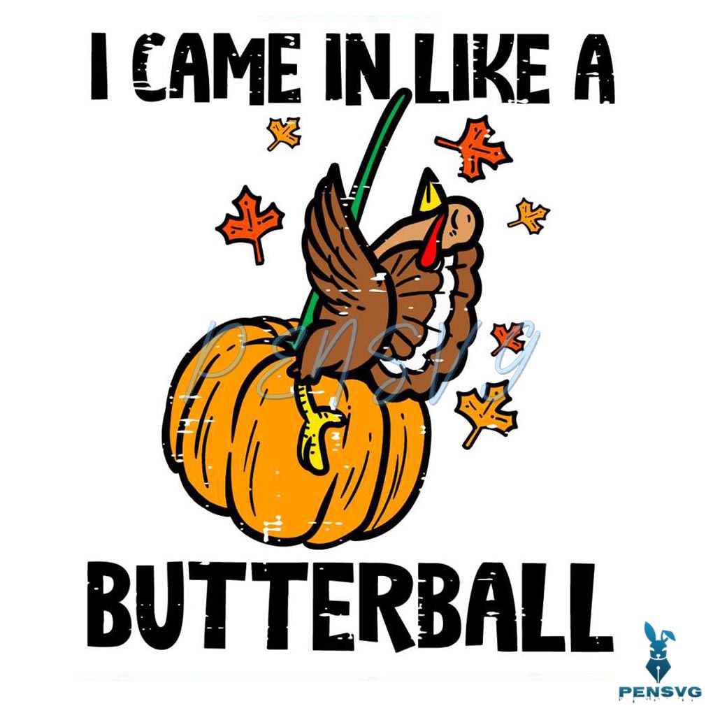 Funny Thanksgiving I Came In Like A Butterball SVG Files