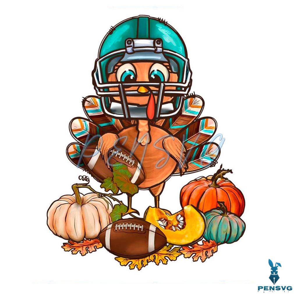 Funny Turkey Thanksgiving Football PNG