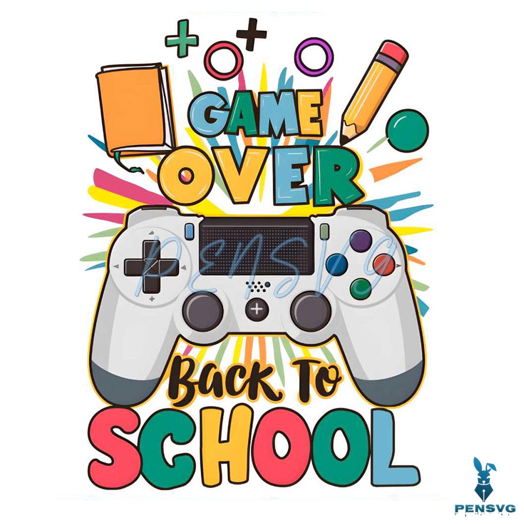 Game Over Back To School Png