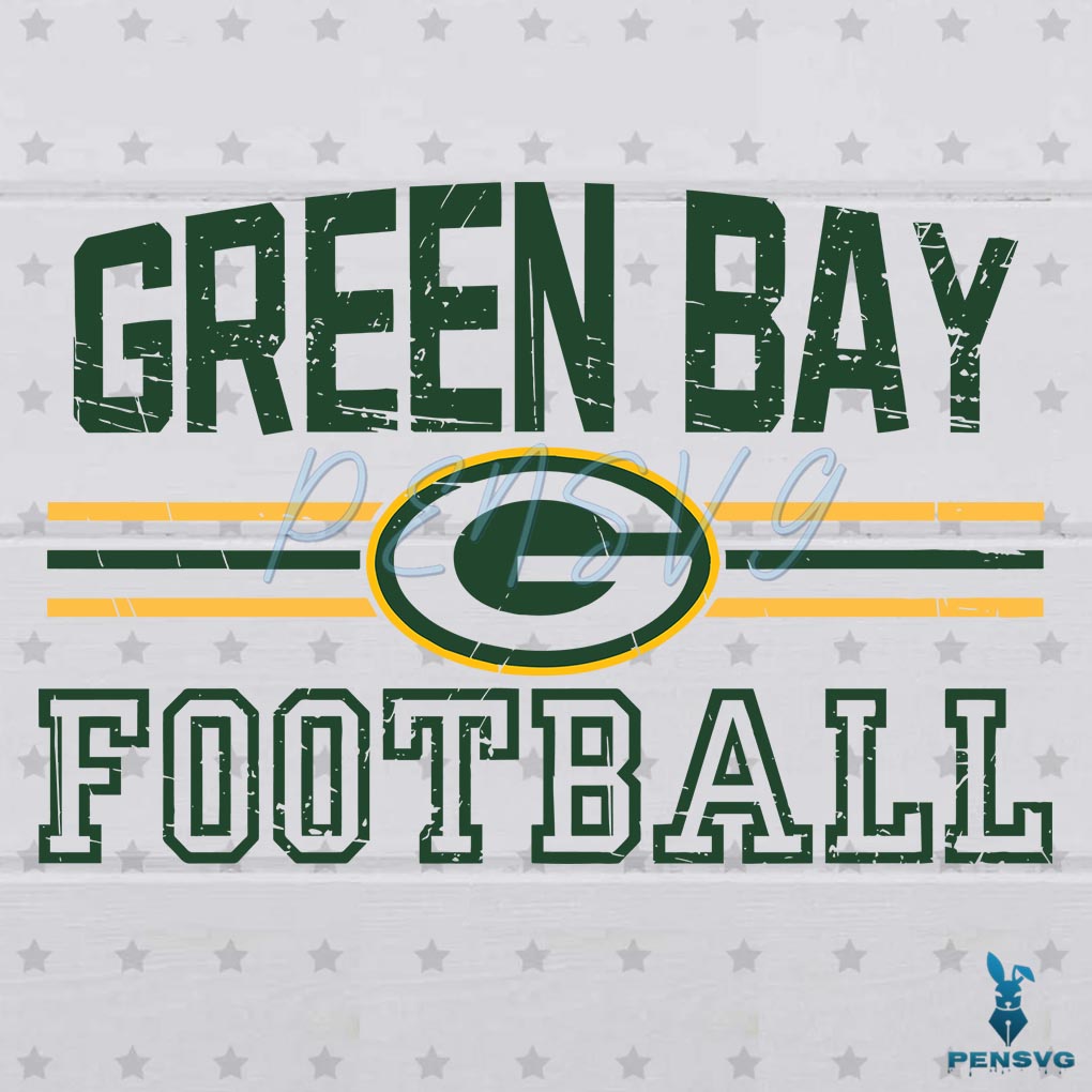 Green Bay Football Vintage Logo Svg