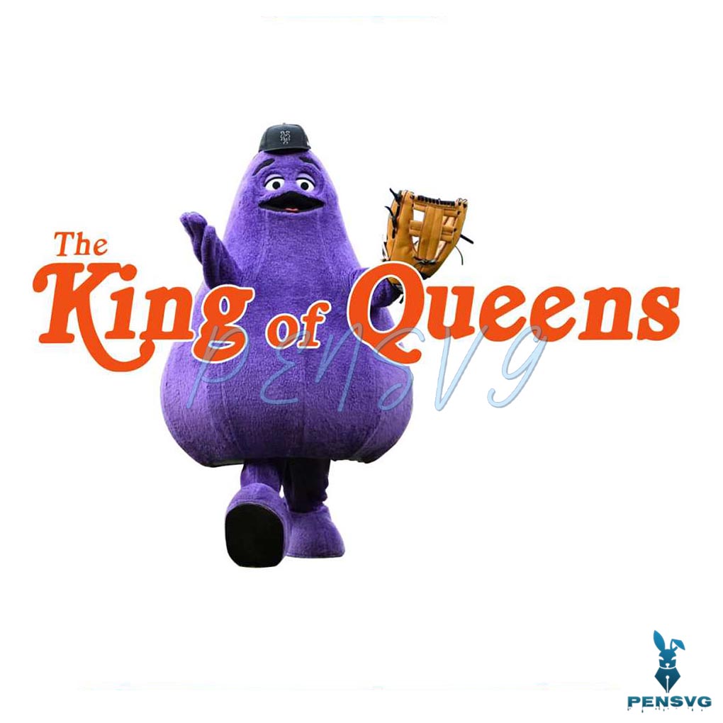Grimace Mets The King Of Queens PNG