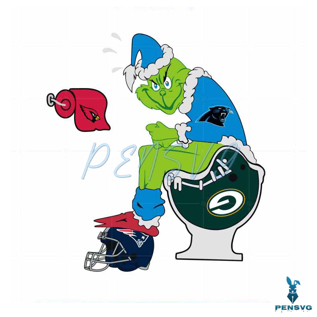 Grinch Carolina Panthers SVG NFL Football Team Cutting File