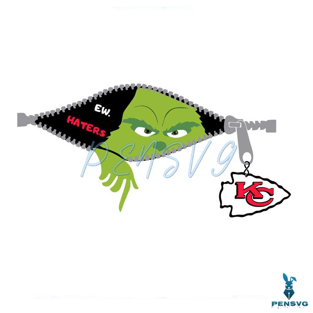 Grinch Ew Haters Kansas City Chiefs SVG