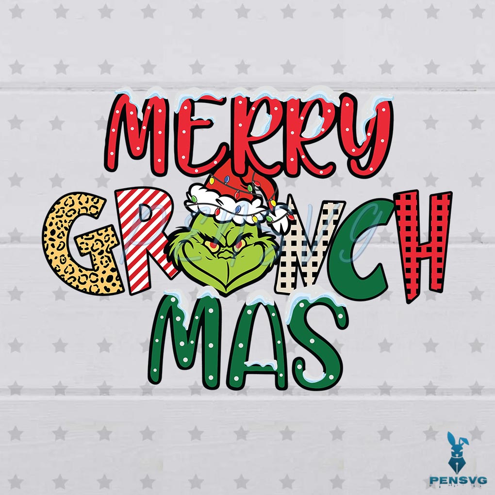 Grinch Face Merry Grinchmas Svg Files For Cricut Sublimation Files