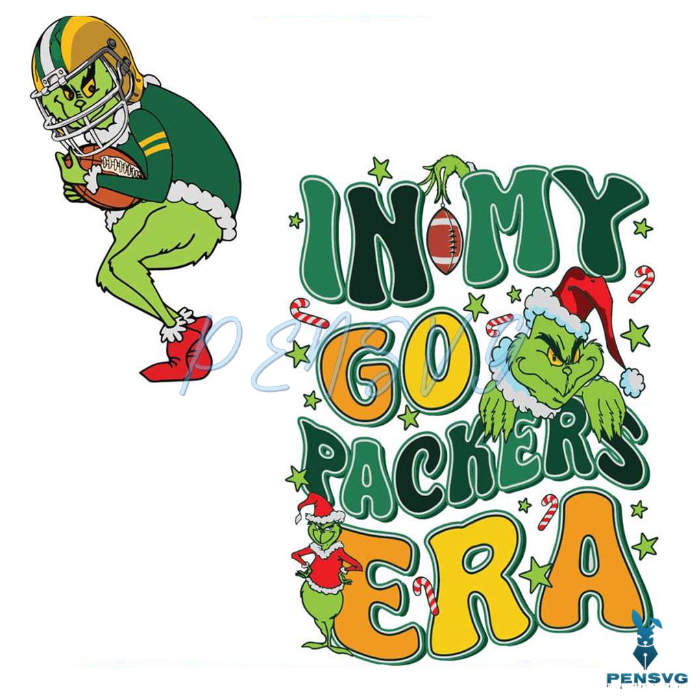 Grinch In My Go Packers Era SVG