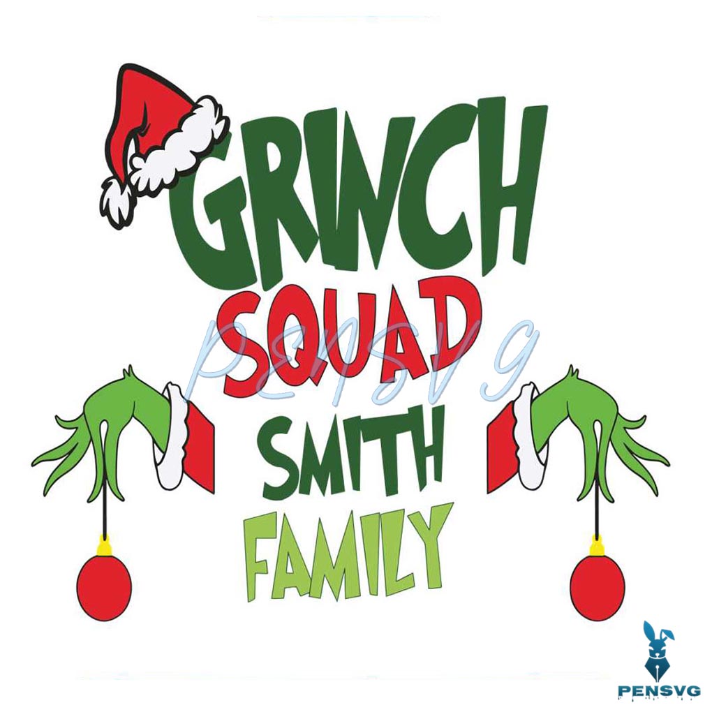 Grinch Squad With Family SVG Graphic Design File
