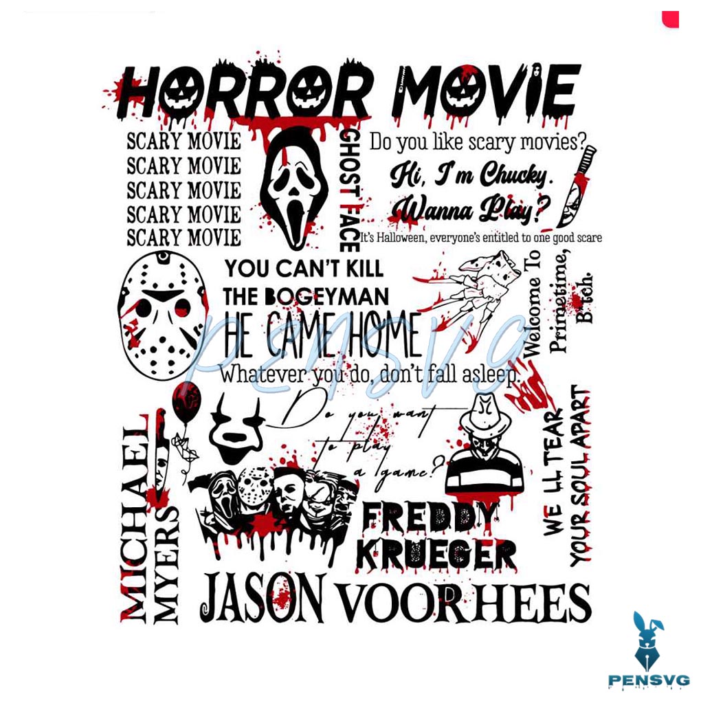 Halloween Horror Movie Do You Like Scary Movies Svg