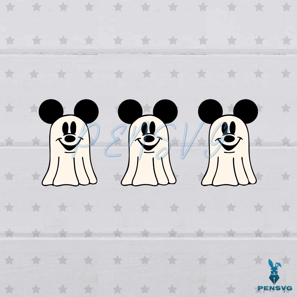 Halloween Mickey Ghosts SVG Best Graphic Designs Cutting Files