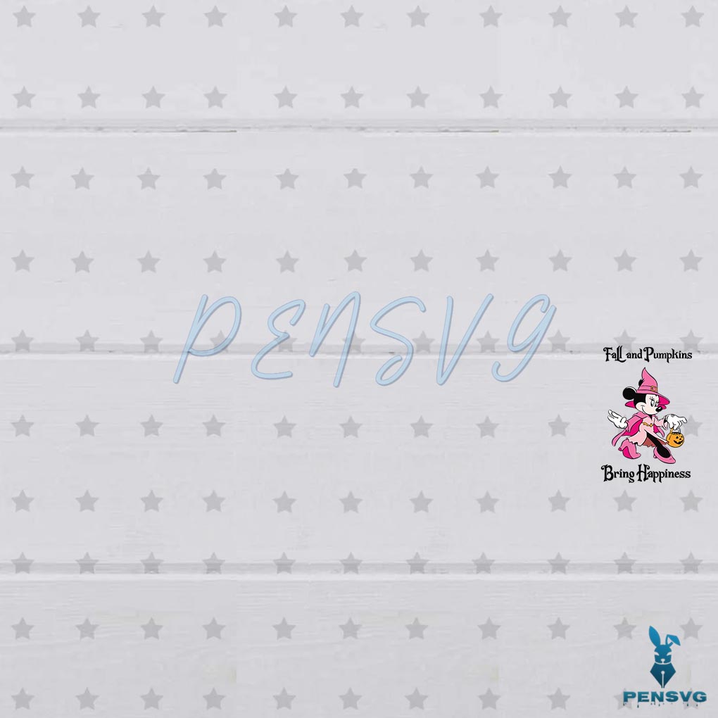 Halloween Minnie Mouse SVG Fall And Pumpkins Cutting Files