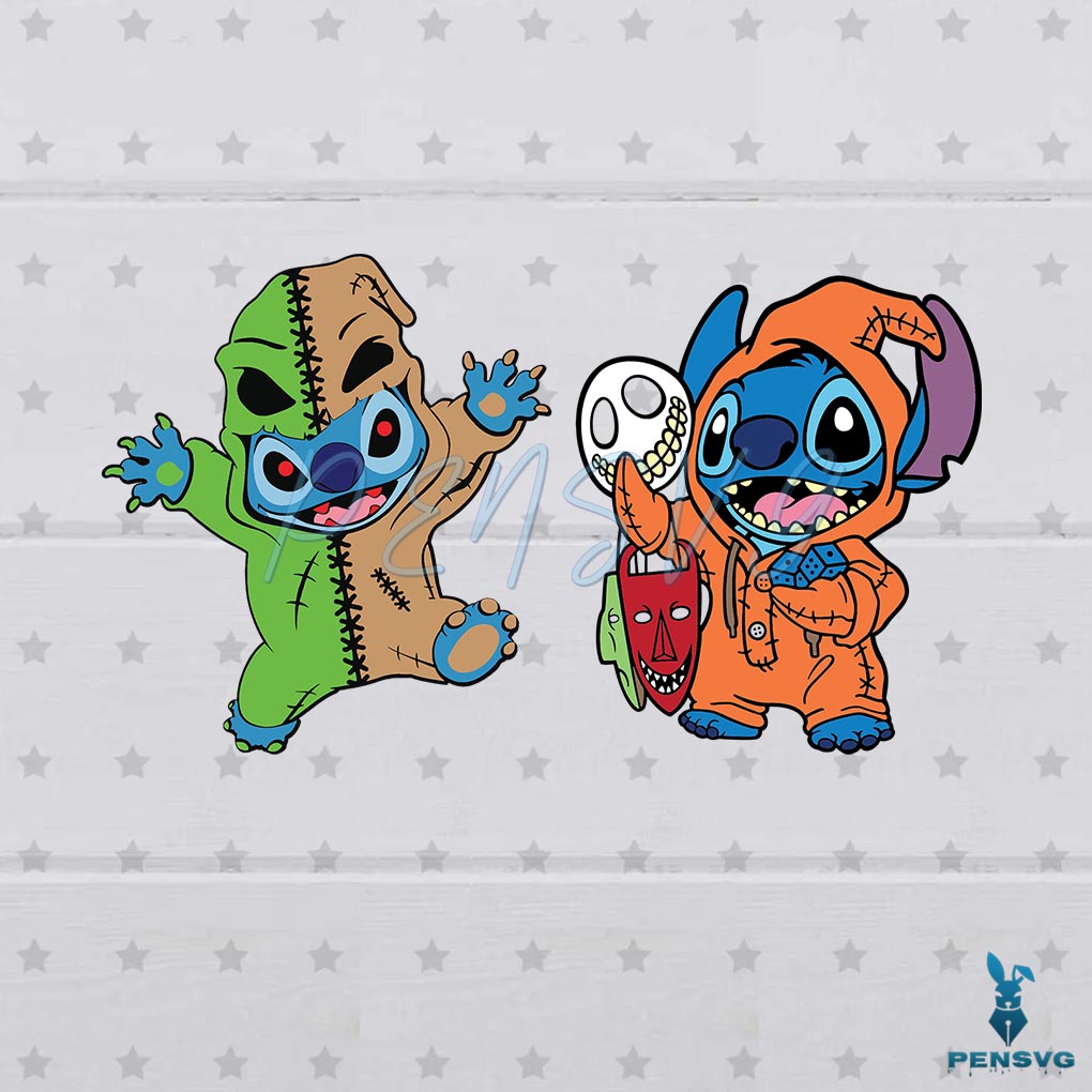 Halloween Oogie Alien SVG Disney Stitch Graphic Design File