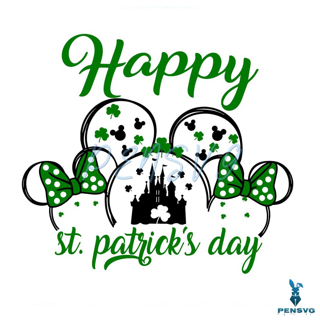 Happy St Patricks Day Mickey Patricks Day SVG