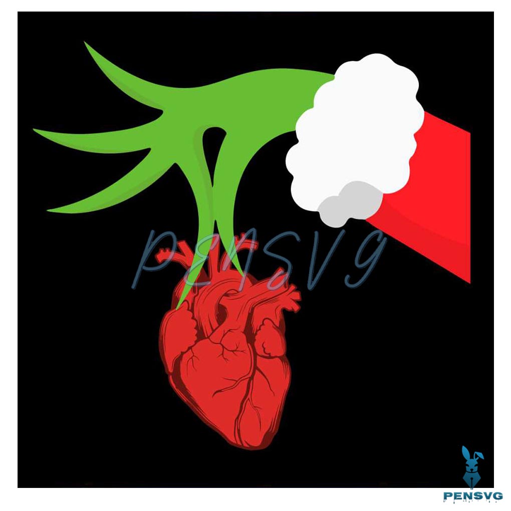 Heart Christmas Cardiac Nurse SVG