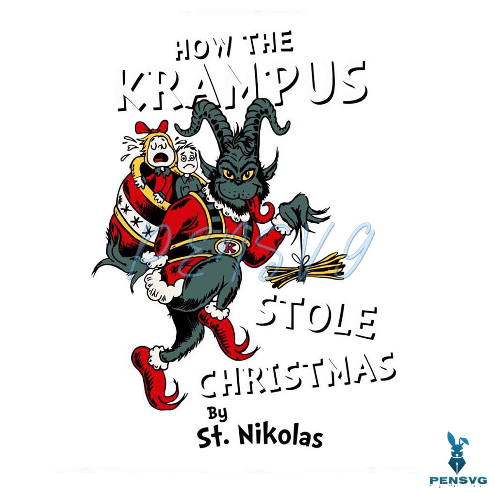 How The Krampus Stole Christmas St Nikolas PNG Download