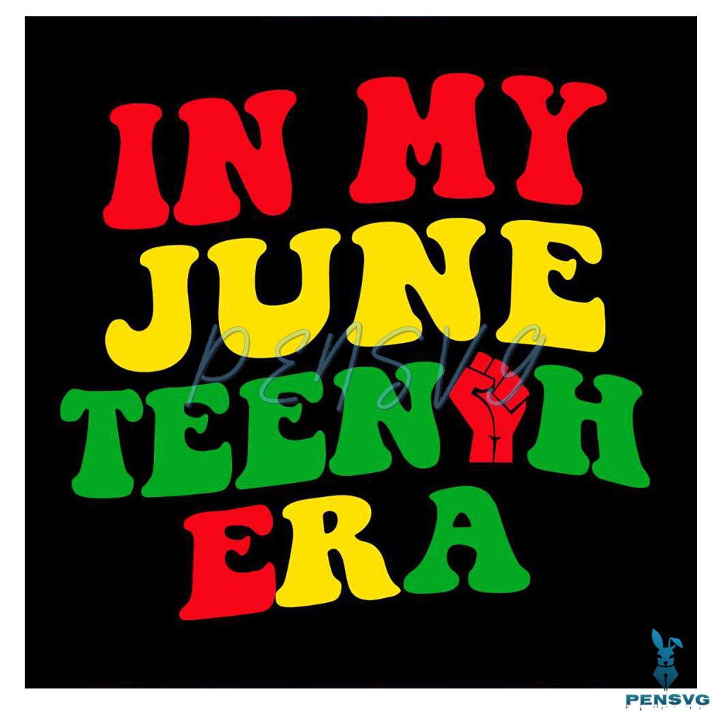 In My Juneteenth Era 1865 SVG