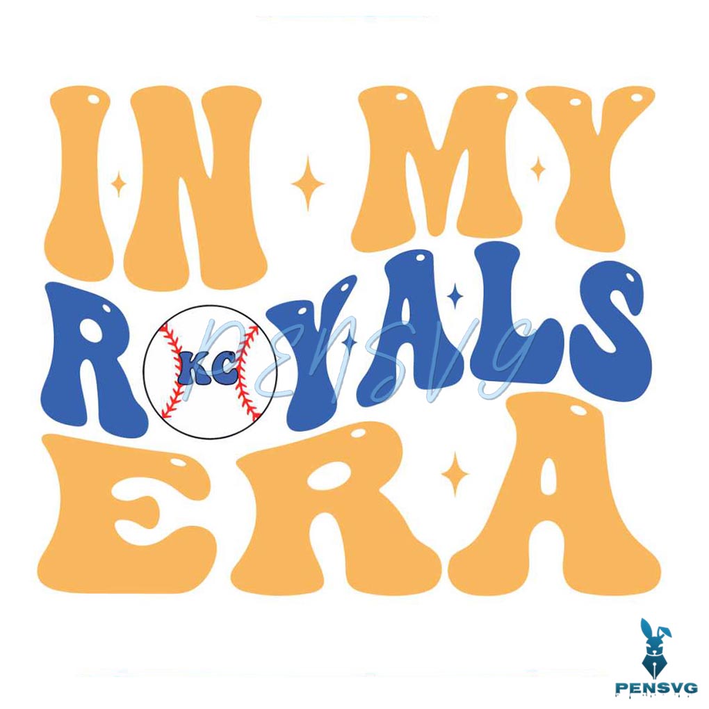 In My Royals Era KC Baseball SVG