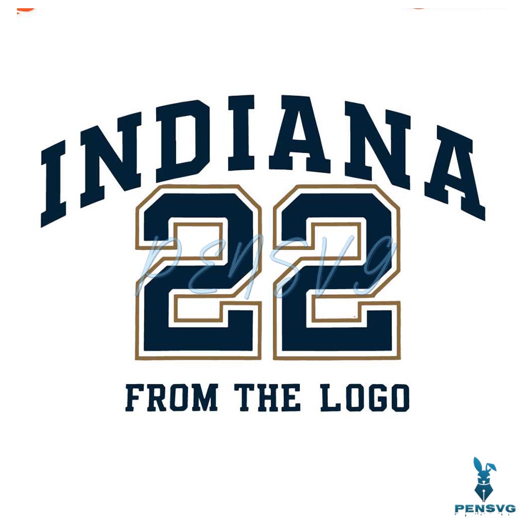 Indiana 22 From The Logo Basketball SVG
