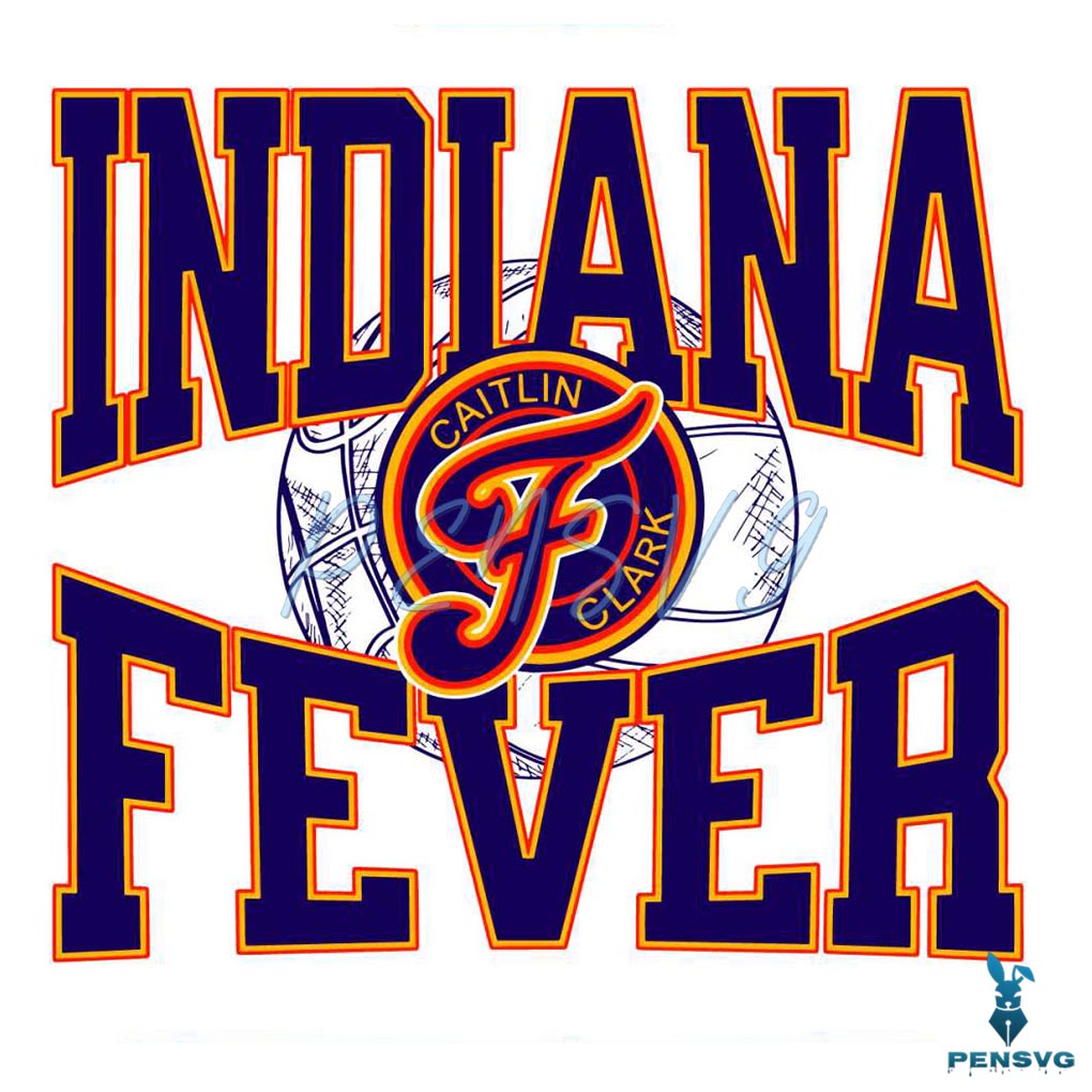 Indiana Fever Caitlin Clark Basketball Player SVG