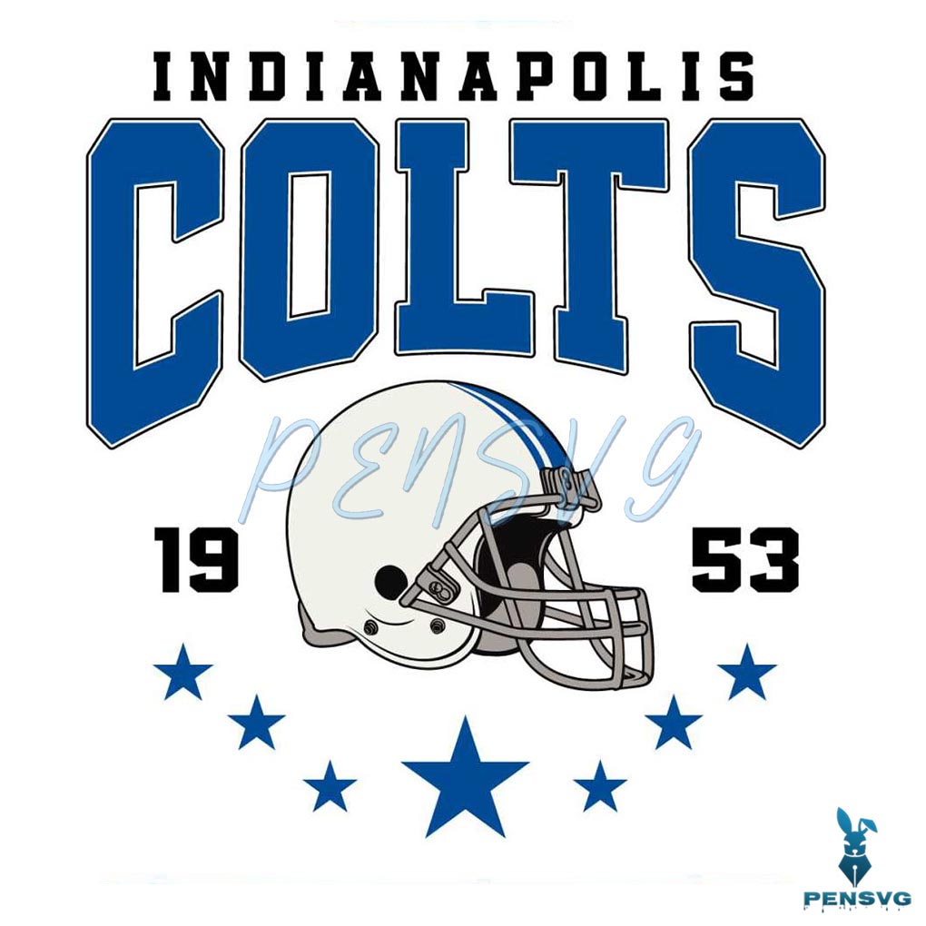 Indianapolis Colts 1953 Football SVG