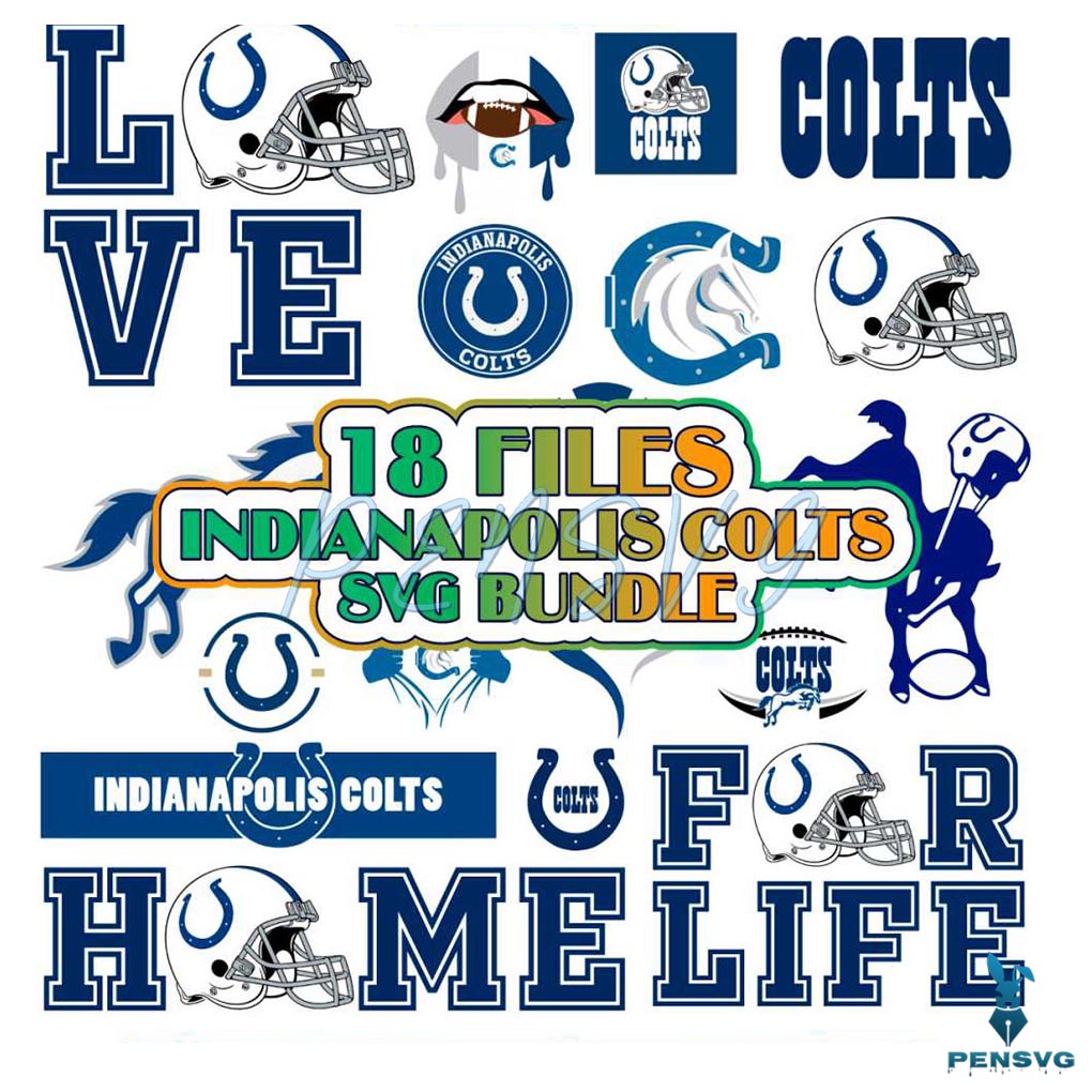 Indianapolis Colts SVG NFL Team SVG Bundle Digital Download