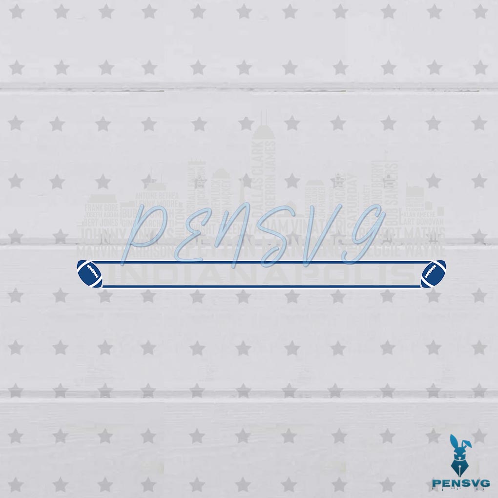 Indianapolis Football Team All Time Legends SVG Digital