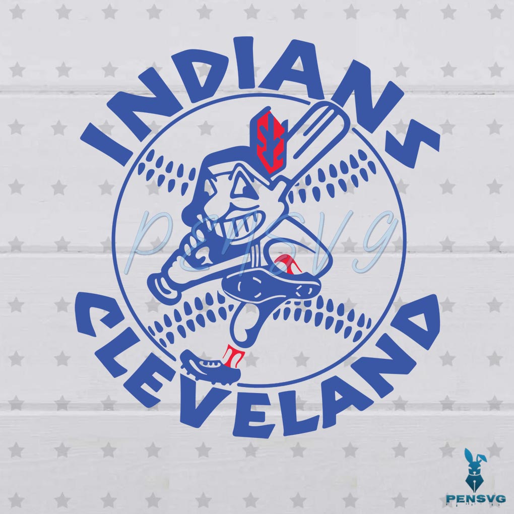 Indians Cleveland Guardians Logo Mascot Svg