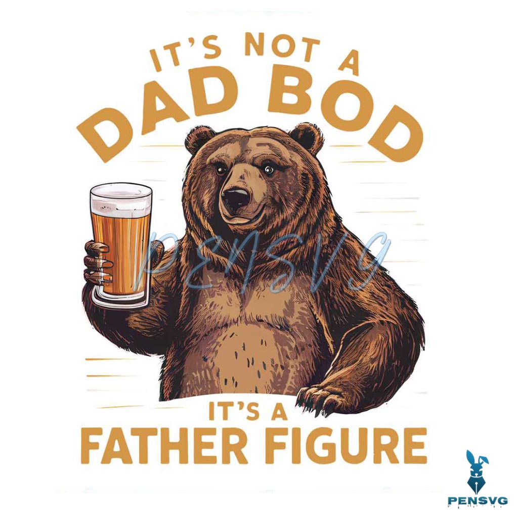 Its Not A Dad Bod Bear Meme PNG